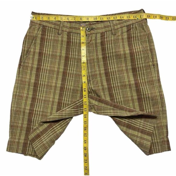 Tommy Bahama Relaxed Men's Cotton/Linen Shorts Sz 34 Multicolor Plaid Flat Front - Picture 12 of 13